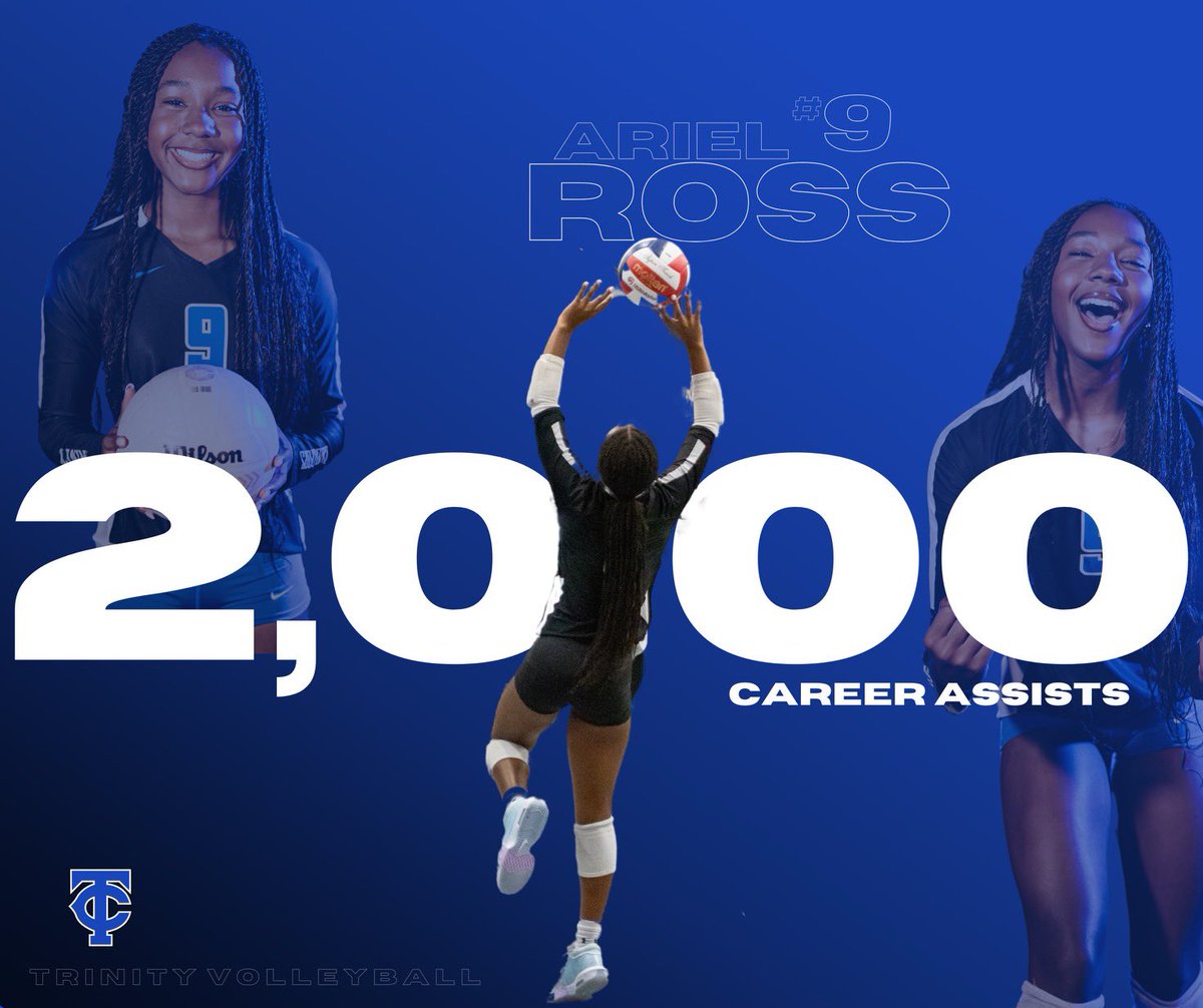 So happy to reach 2k career assists tonight with my Trinity teammates!🥳💙