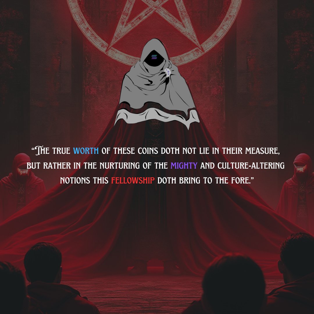CliqueSolana's tweet photo. We aren't here to profit, we're here to become prophets https://t.co/ev4OyXASar