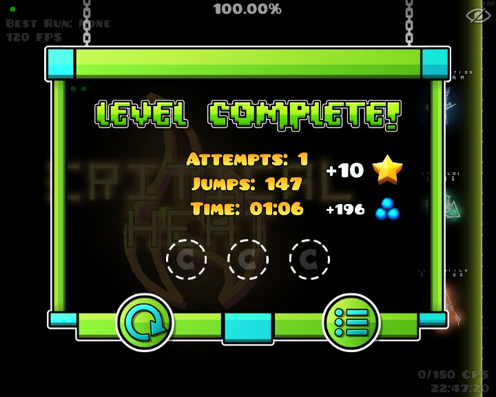 cuin_894's tweet image. CRITICAL HEAT 100% NEW HARDEST FLUKE DEL 76 NO SE COMO PRIMERO EN CHILE 27159 INTENTOS