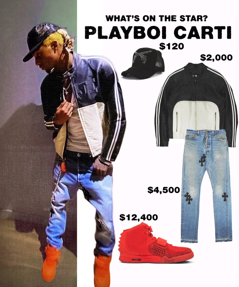 Playboi Carti's fit from the archive “All Red” video he posted on