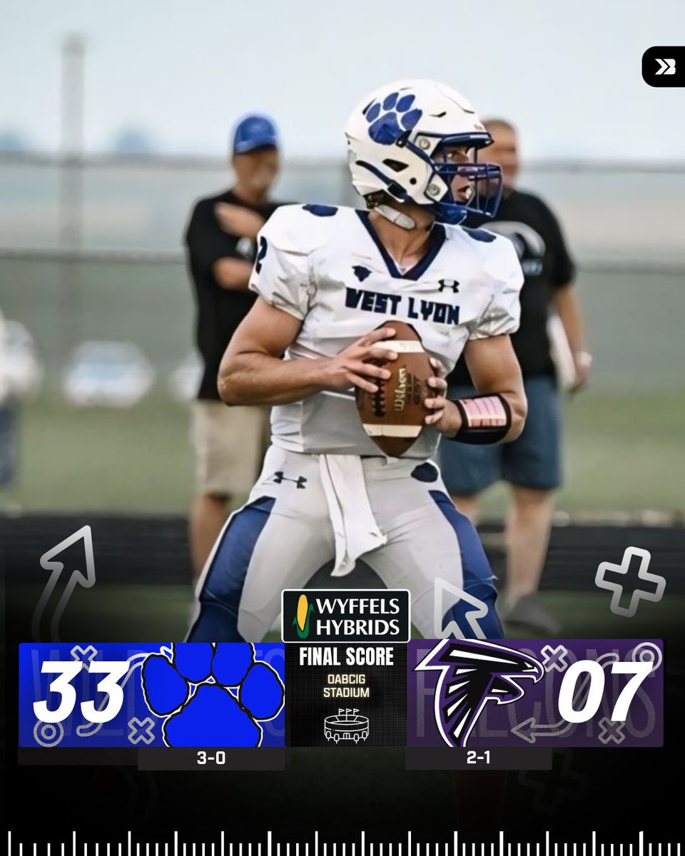 🚨FINAL SCORE🚨

WEST LYON TAKES DOWN OABCIG 33-7 🔥

WILDCATS ARE 3-0 👀