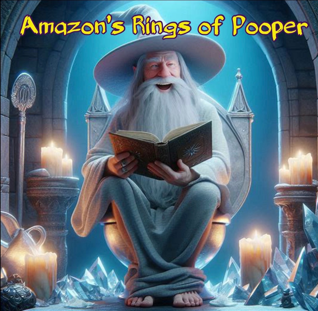 Why didn’t I think of this sooner? Probably cause I’m not 12. Still funny though. 

#RingsOfPower 
Sphincter Rings of Power