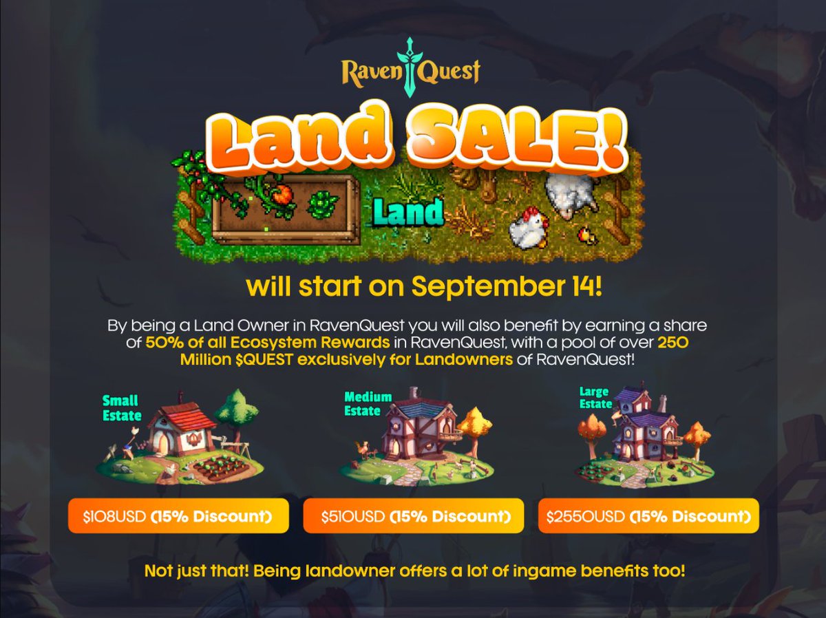 BROSKI!!! <a href="/RavenQuestGame/">RavenQuest</a>'s Land Sale starts TOMORROW - Are You Ready? 🏰👀

If you don't have your FUNDS ready, here is the easiest to follow 🧵on how to get from wherever you are to Immutable zkEVM🥳

Included videos showing all the steps listed, for my visual learners😉

[1/6]