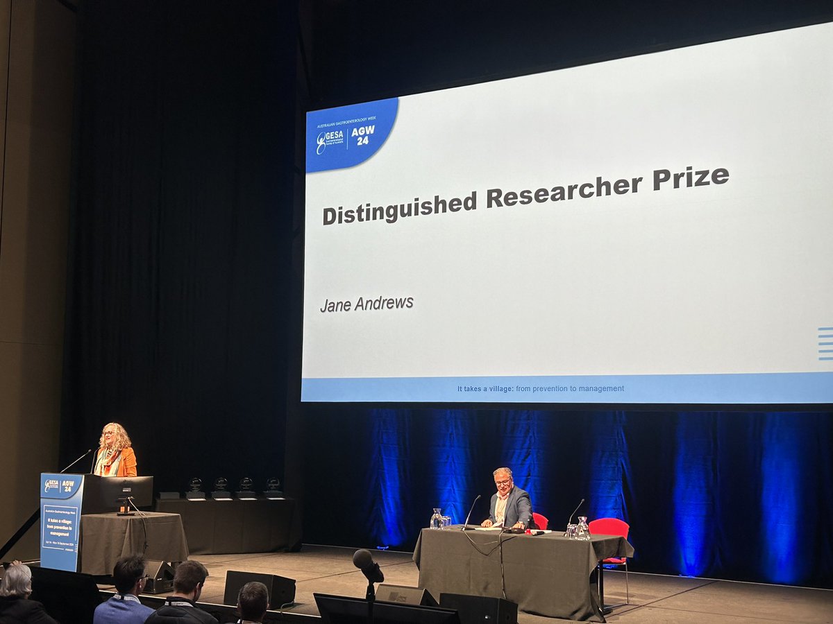 DocKateLynch's tweet image. Congratulations to mentor and colleague, Professor Jane Andrews for being awarded the Distinguished Researcher Prize at #AGW2024. A truly remarkable accomplishment!