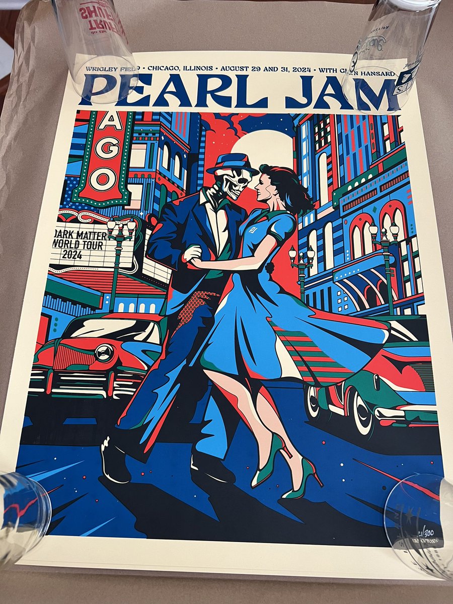 She’s a beaut, Clark!

Thanks <a href="/vanortondesign/">Van Orton</a>!  It arrived safe and sound.  

#PearlJam #ArtistPrint #ColorVariant #ConcertPosters #Chicago #Wrigley