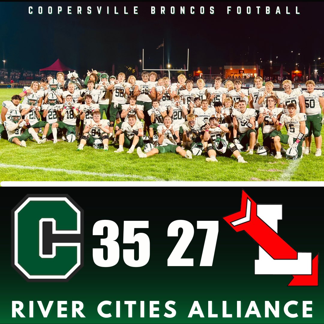 The inaugural season of <a href="/rivercities23/">River Cities Alliance</a> football was kicked off with a Broncos win over the Red Arrows of Lowell!  Fantastic night of football and all for a good cause at the Pink Arrow Game benefiting cancer treatments and cure! 
<a href="/chsbroncos/">Bronco Athletics</a>  <a href="/Coach_Kaman/">Coach Kaman</a>