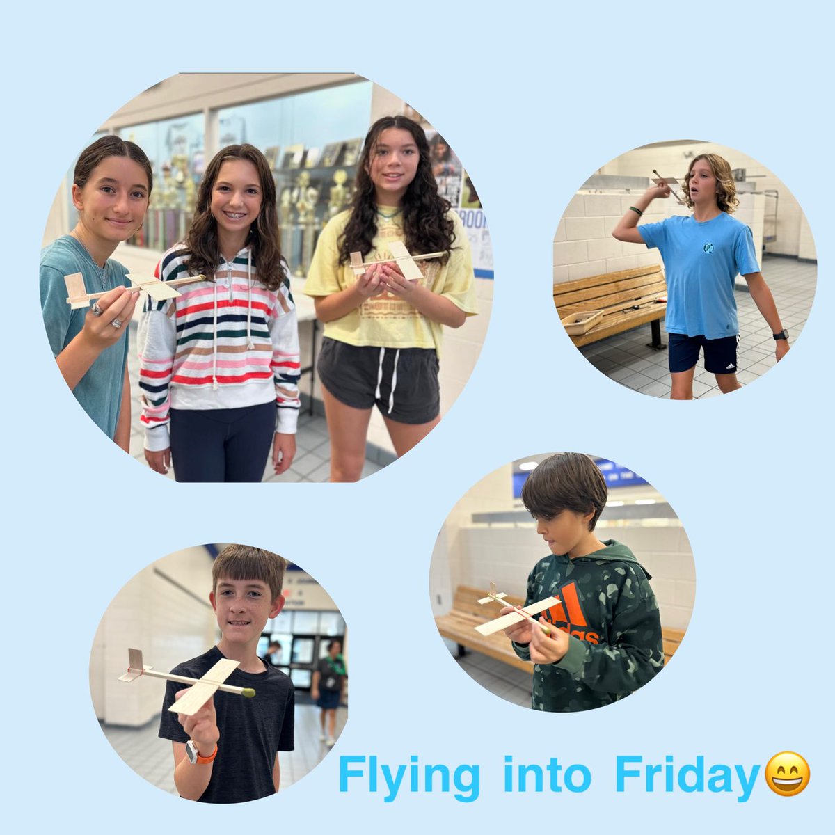 ashley_basnight's tweet photo. 8th grade #STEM students continue their unit on #flight concepts…#gliders made for a super fun friday #CTEforNC #STEM #Engineeringsystems ⁦@Daretolearn_DCS⁩ ⁦@FfmsSeahawks⁩ https://t.co/AAX6JlYThH
