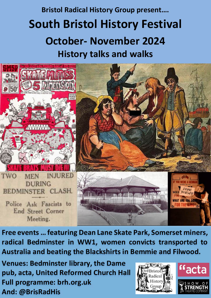 This year’s South Bristol History Festival announced! There will be a programme of free events in Bedminster &amp; Southville throughout October and November. Watch this space: tinyurl.com/2h5pv653
