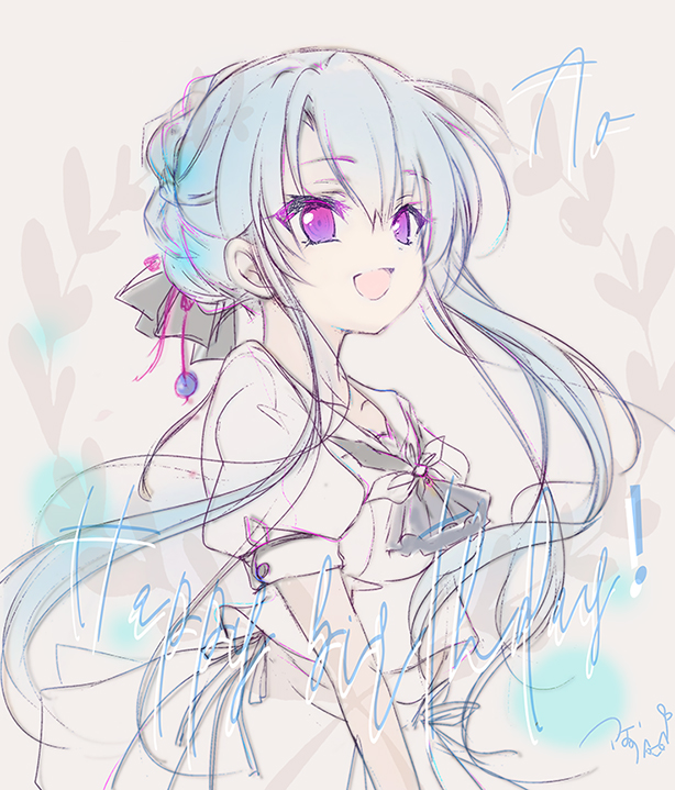 tsubasu_izumi's tweet photo. 1日遅れちゃった！
蒼ちゃ！おめでとー

#SummerPockets
#サマポケ
#空門蒼生誕祭 https://t.co/pGauGnG2H5