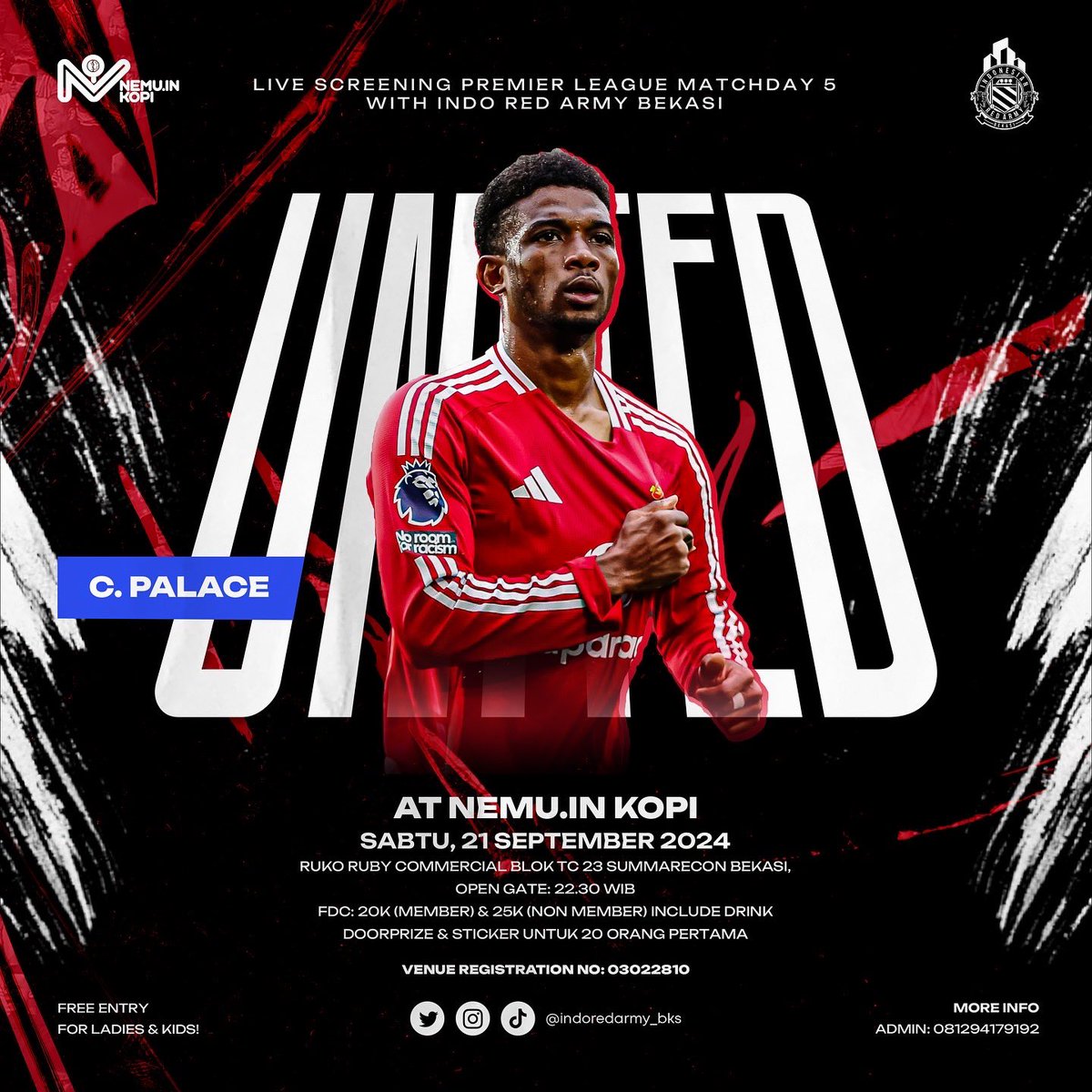 Info Nobar alias #LiveScreeningIRABekasi guys 🙌

📍Nemu.In Kopi - Ruko Ruby Commercial TC 23 Summarecon Bekasi