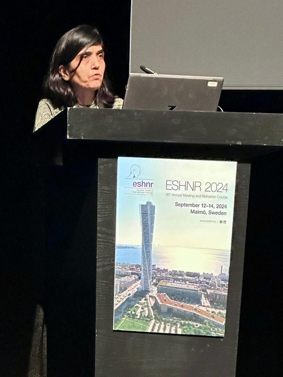 VdcConnect's tweet photo. Delighted to share that our Senior Consultant Radiologist @drjoshivarsha represented India at the 36th Annual ESHNR Conference in Malmö, Sweden 🎉. She contributed to the "Multidisciplinary Tumor Session," which was well received. #ESHNR #HeadAndNeckRadiology #GlobalRadiology https://t.co/fkcckRYE0o
