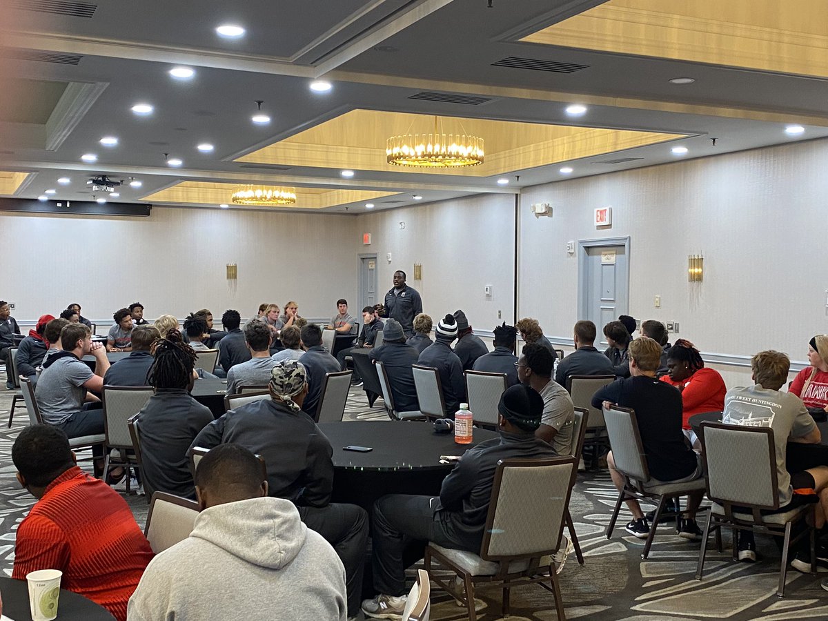 Today’s game day devotion was delivered by sophomore DL Korey Anderson. Korey talked about how we are blessed with gifts from God and how we show appreciation of those gifts. Your Hawks kick off at 12:00PM ET today in Rocky Mount, NC vs NC Wesleyan. #WHOOP