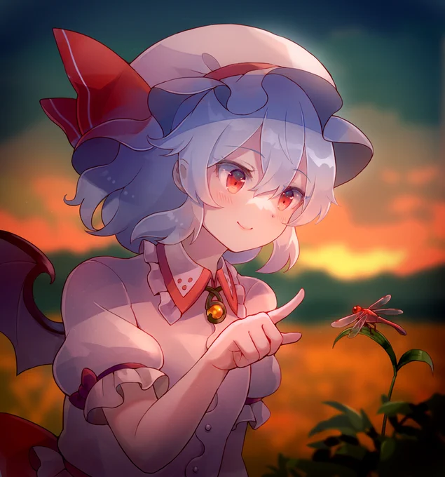 #東方Project  レミリアと赤とんぼ(再掲)