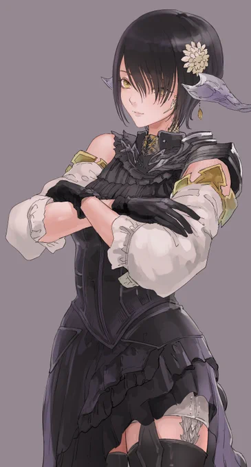 創作キャラに寄せてキャラメイクしたら、好きなタイプの王子様系女子が出来上がってしまったので…(描いた #FF14 