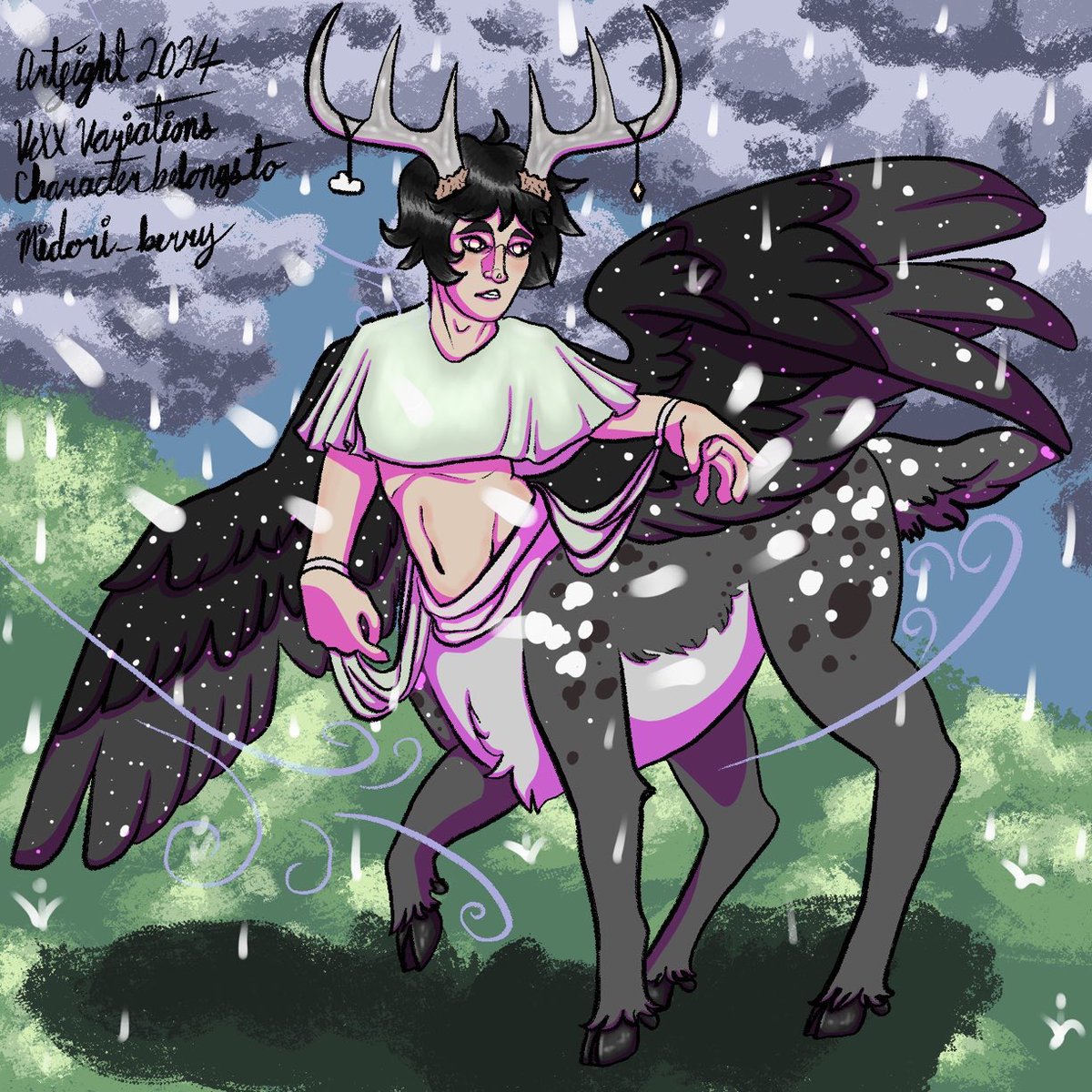 FurryVexx's tweet photo. These were the first three Artfight attacks of this year, mostly experimenting with brushes and lineweight and trying to get better at people. Reeeeallly need to attack the third gal next year, I wanted to again this year but ran out of time and didn’t do her justice🥲 https://t.co/bJTY4FzGiy