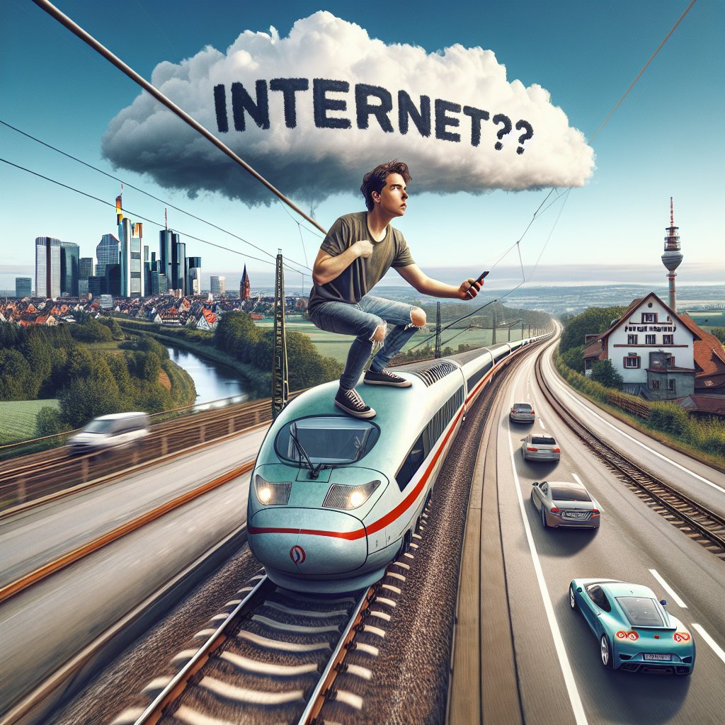 Odd perspectives of today: It just took me 200 kms to sign a contract during a train ride because of patchy internet connection.

This is happening on a major train connection through German economic hubs from Frankfurt to Stuttgart. 
 
We want to be better in software and don’t