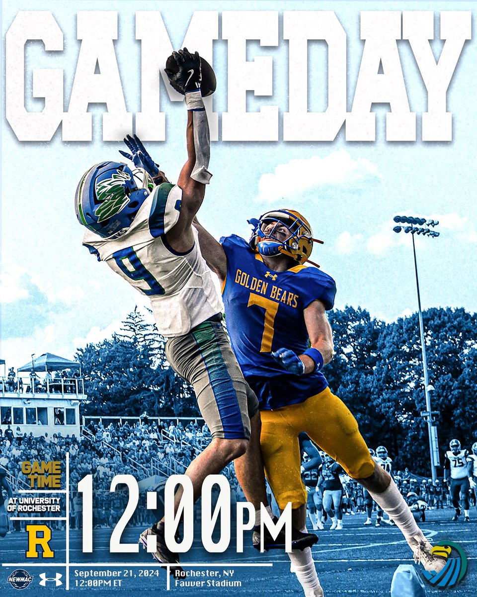 GAME DAY. <a href="/UofRFootball/">Rochester Football</a>. 12PM. #WeGetTo