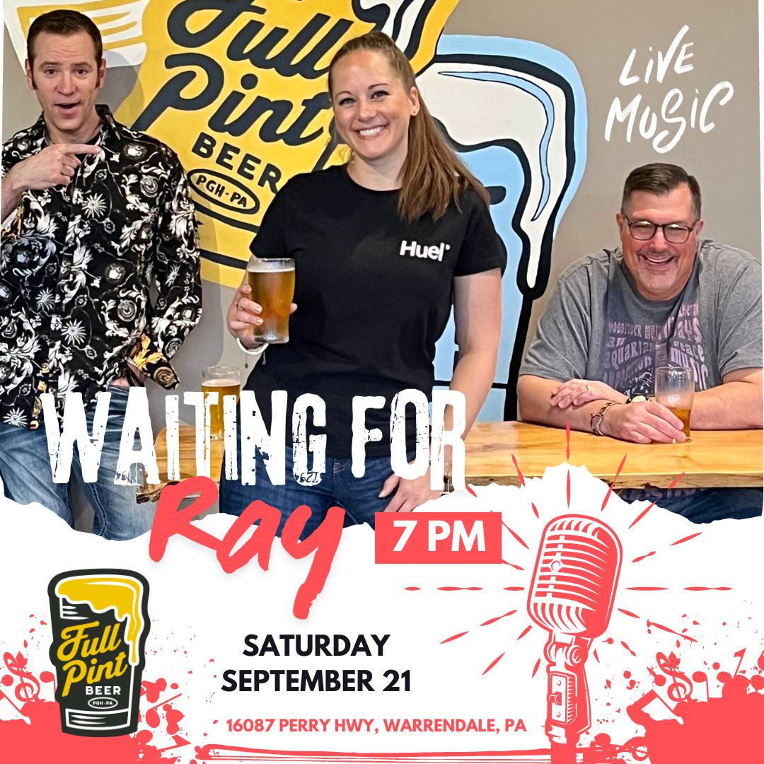 fullpintbeerpgh's tweet photo. Tonight is the night! Live music returns in a big way with @WaitingForRay! They always pack the place so get your seats early! The fun starts at 7 pm! https://t.co/18k5YLUxwH