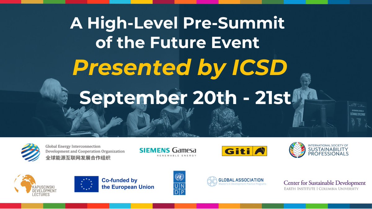 📣 Don't forget to join us online for the second day of SDSN's Pre-Summit of the Future event starting in one hour at 9:00 am EDT!

WATCH LIVE: youtube.com/watch?v=0rK7RU…

#UNGA2024 #SummitoftheFuture #SDGs #Events