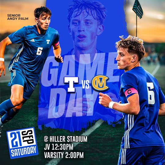 Game Day on the Hill. Let’s Go!
Trinity 🆚 Canon Mac
⏰ 2:00 PM 
 JV 12:30 PM
📍Hillers Stadium
📸: KA Visuals
