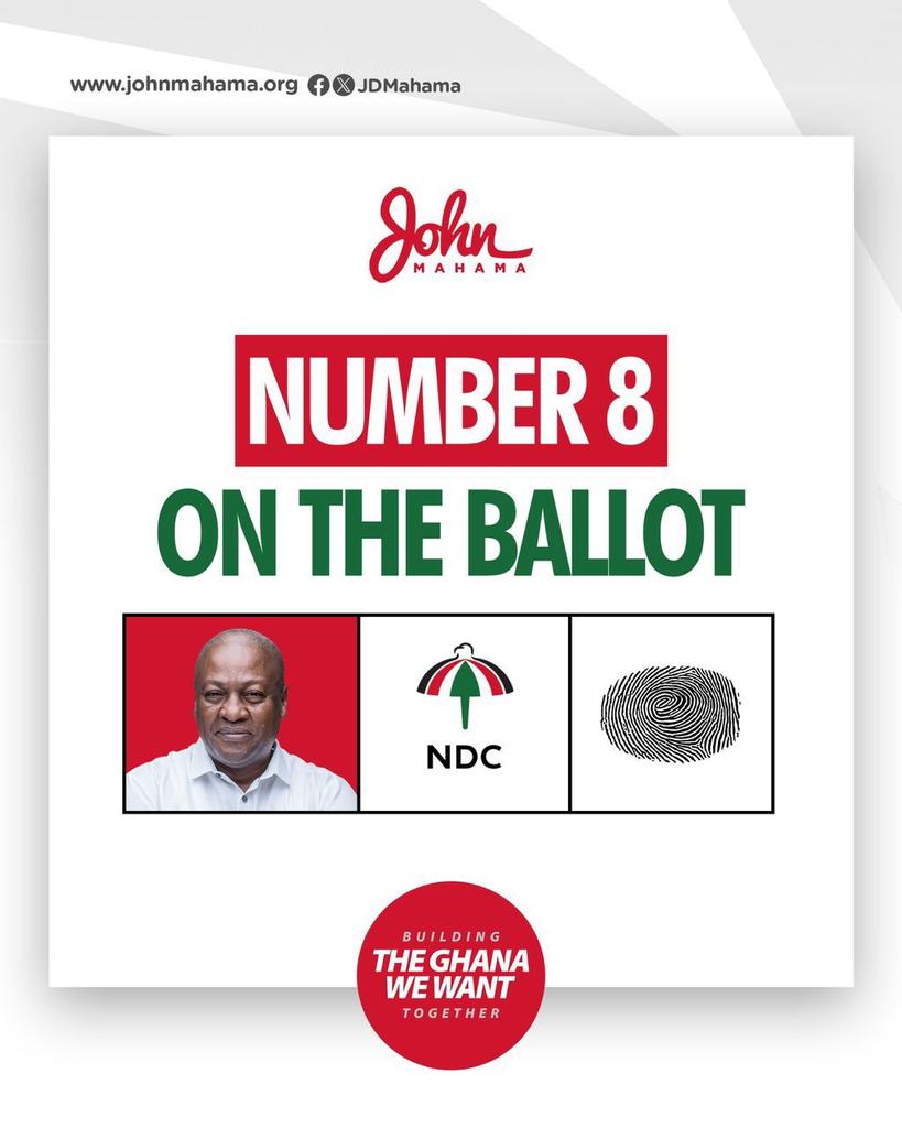 cdzas's tweet photo. #Choose8 to #BreakTheir8
#MahamaIsGr8 #MakeGhanaGr8 https://t.co/PGVjnRwJfY
