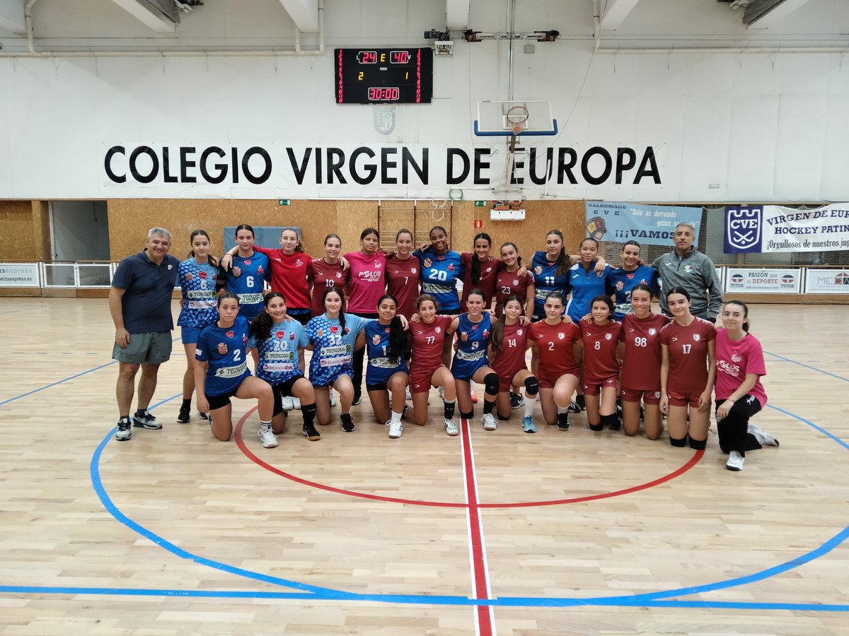 Test de pretemporada para las cadetes <a href="/BM_CVE/">BM Virgen de Europa</a> contra <a href="/CBMostoles/">Balonmano Móstoles</a> en <a href="/Colegio_CVE/">Virgen de Europa</a>
Gran deportividad y momentos de buen juego por parte de ambos equipos. Gracias por vuestra visita 👍