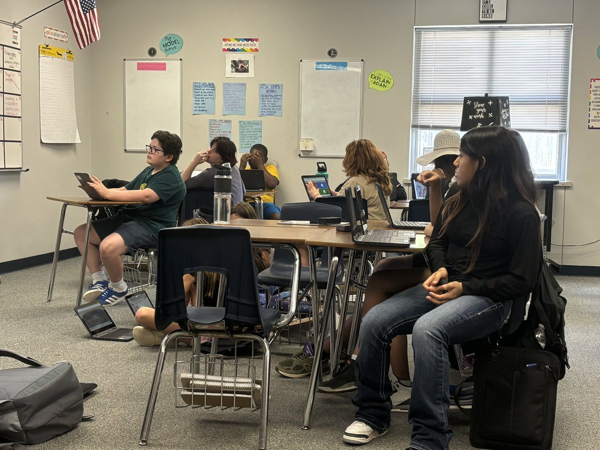 HenryHawksLISD's tweet image. #hms6math and #hms6/7math engaged in learning #orderofoperations and #coordinateplane #vnps #kahoot #2425 #1lisd