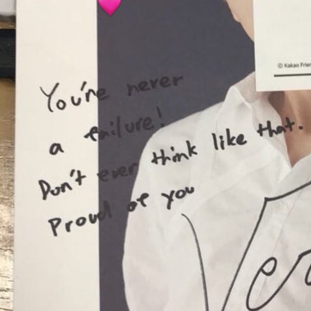 “you're never a failure! don't ever think like that. proud of you.” — vernon. ❤️‍🩹