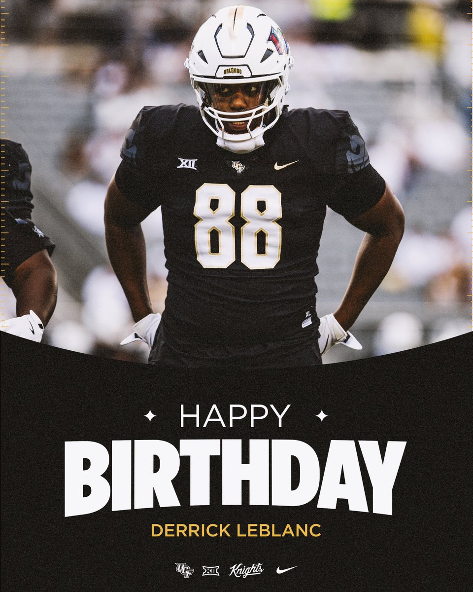 UCF_Football's tweet photo. Happy Birthday @getrightderrick ‼️🎉 https://t.co/UUWRWT5PdK