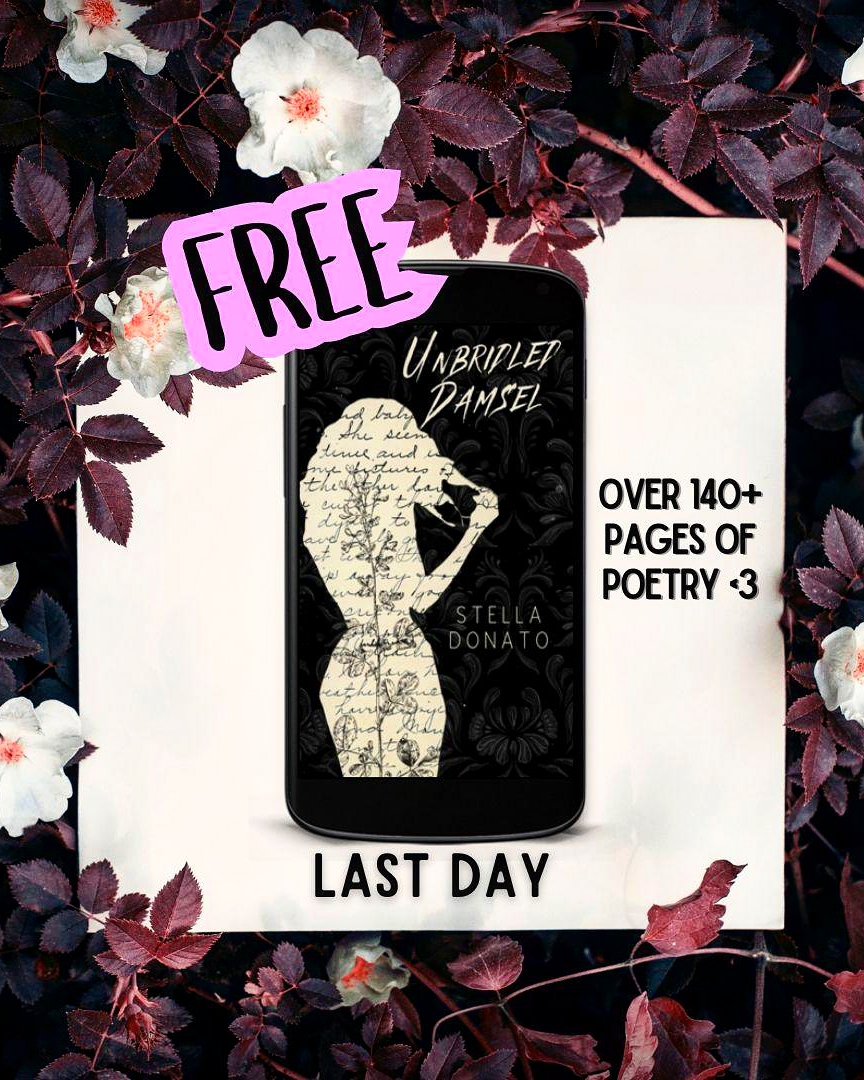 StellaDonato_'s tweet photo. 🧡Happy National Hispanic Heritage Month🧡
LAST DAY TO GET YOUR FREE DOWNLOAD OF UNBRIDLED DAMSEL BY STELLA DONATO
Available FREE on Kindle Unlimited, too 🖤
Hope you enjoy reading my poetry🖤📖
#poetrylovers #readerrecs #hispanicbooks #hispanicheritagemonth #poetryrecs https://t.co/kplBfxv3NF