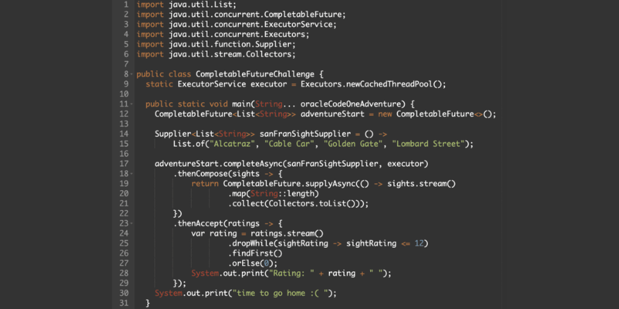 RafaDelNero's tweet image. Understand the Asynchronous CompletableFuture San Francisco Java Challenge! 💻 Elevate performance with CompletableFuture for asynchronous methods.
🔗 bit.ly/3V4K695
#JavaChallenge #CompletableFuture #AsyncProgramming #SoftwareEngineering