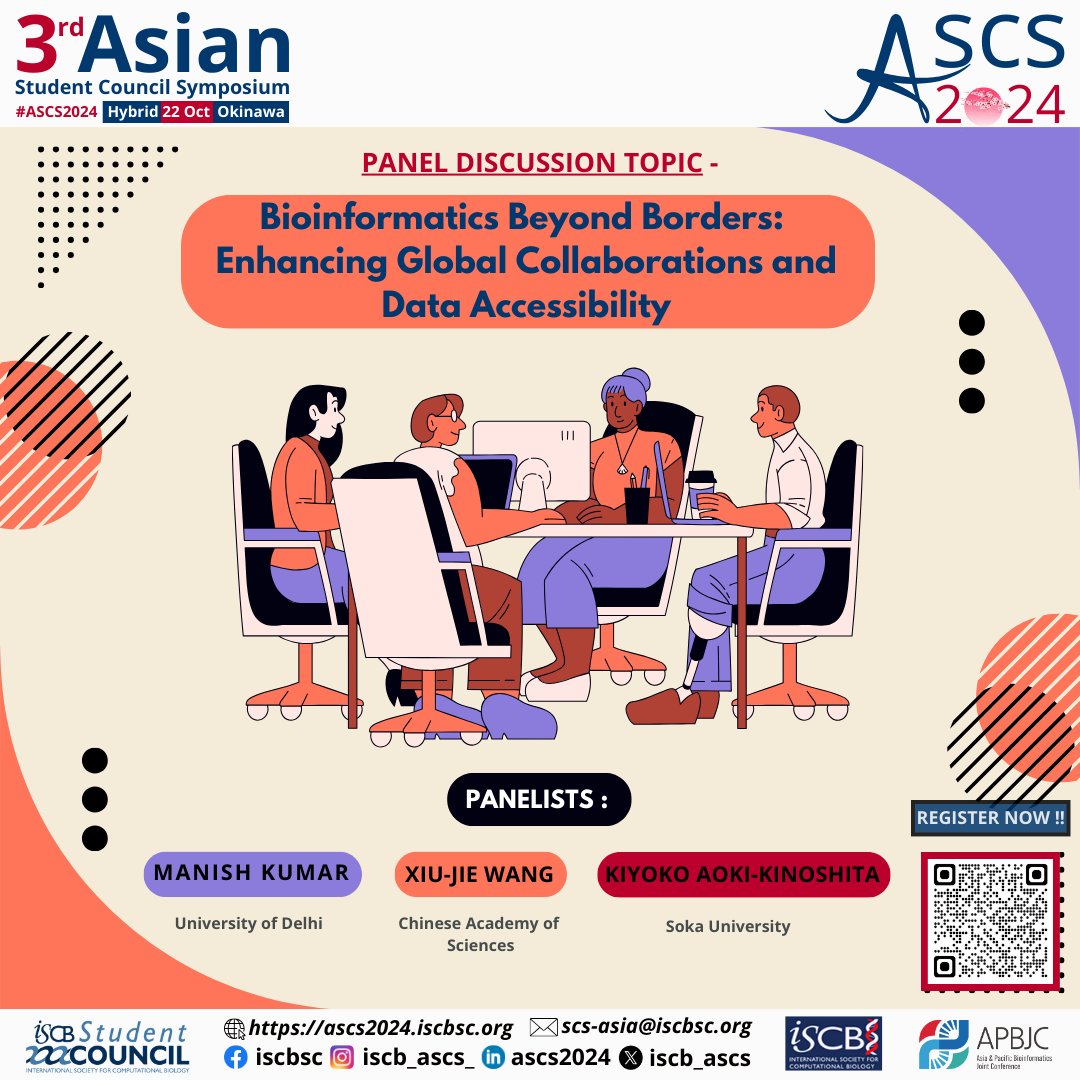 Don’t miss our exciting panel discussion at #ASCS2024!

Our esteemed panelists will share their insights on breaking down barriers to foster global research collaboration.

🔗 Register now to be part of this impactful discussion : ascs2024.iscbsc.org