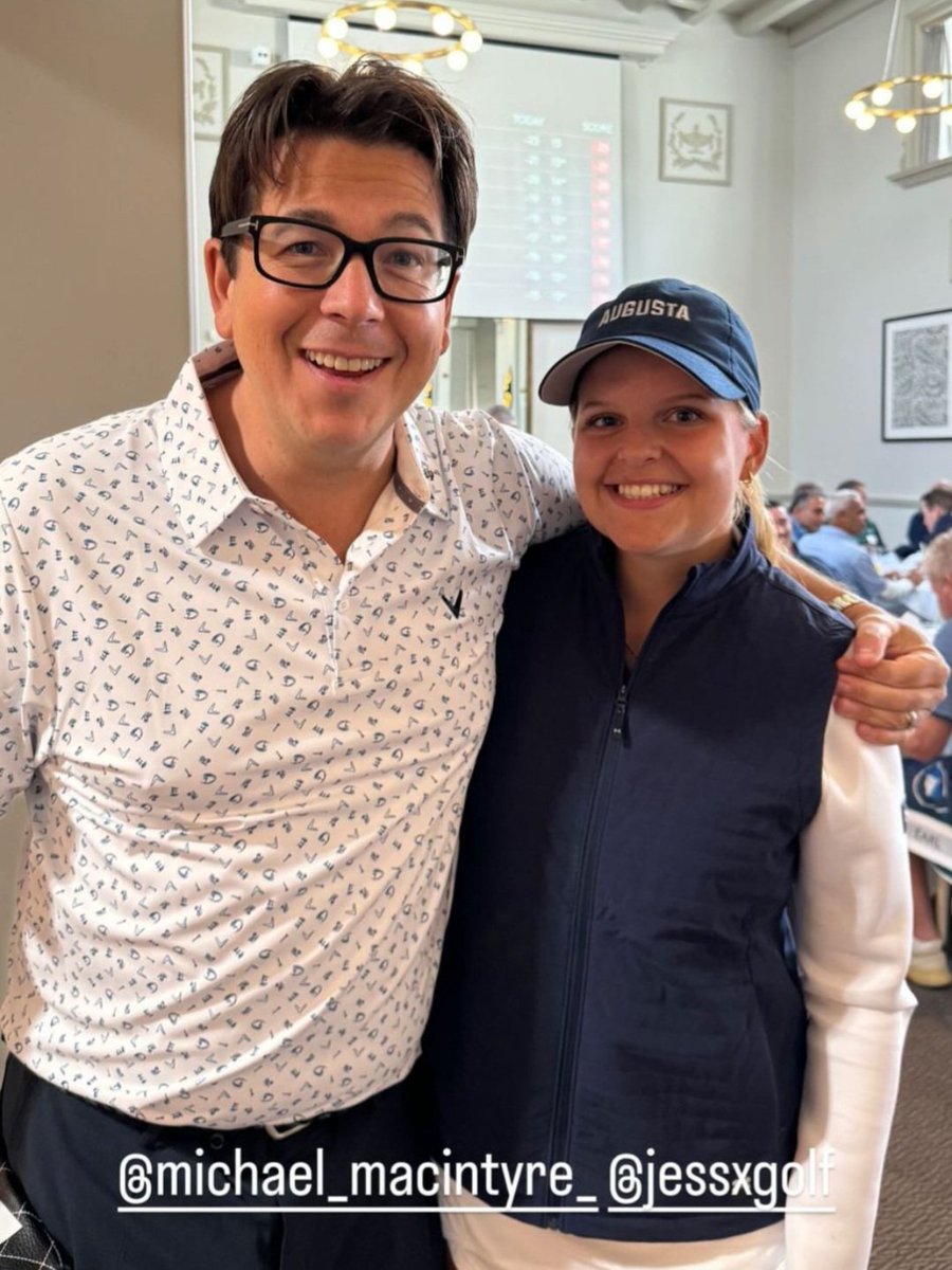 Thank you <a href="/McInTweet/">Michael McIntyre</a> for spending some time on the range with me trying longest drive comp, what a fantastic day <a href="/BMWPGA/">BMW PGA Championship</a> as your "new best friend" would love to invite you to <a href="/HarewoodGolf/">Harewood Downs GC</a> any time I am back from Augusta. Or better still see you <a href="/TheMasters/">The Masters</a> in April.