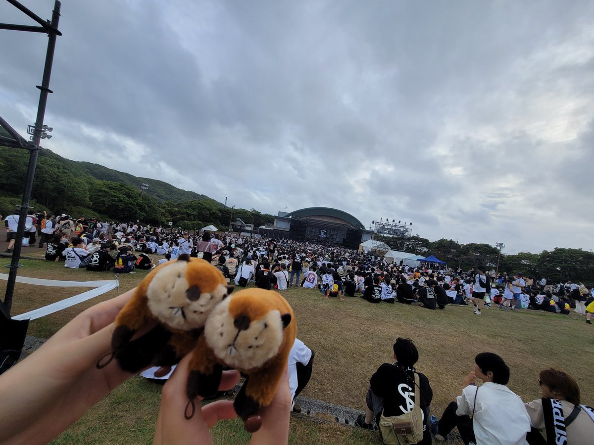 ak_beaver's tweet photo. 都会のラクダ 野外 TOUR2024〜ビルシロコ・モリヤマ〜  @長崎稲佐山公園 野外ステージ

久々に地元に帰って来てのビーバー🦫

#SUPERBEAVER https://t.co/QD5Zzri0AG