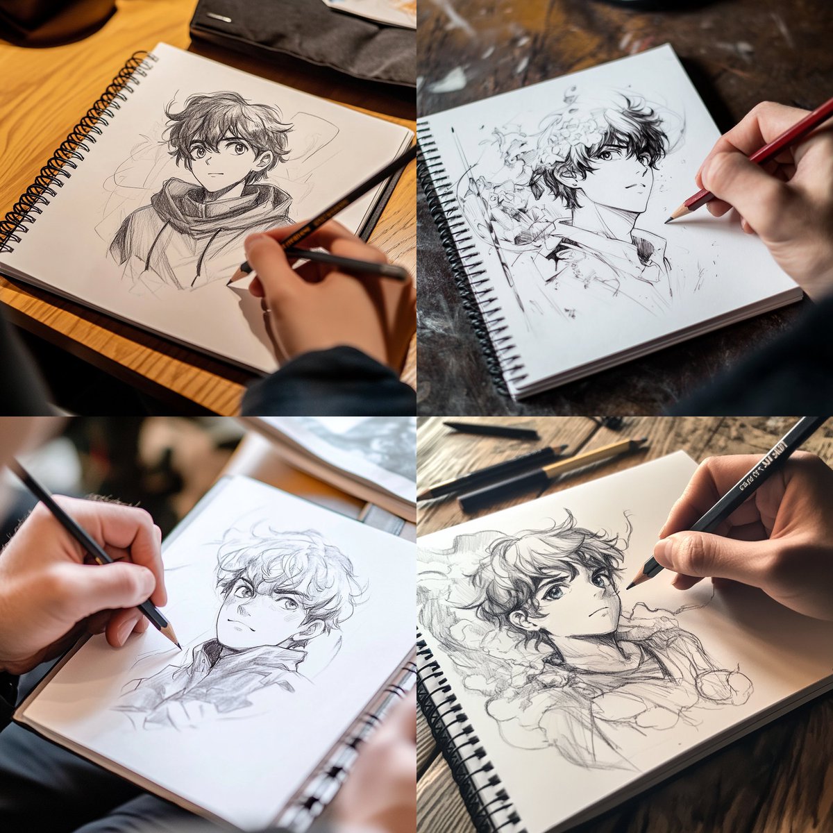 midさんのほうがスケッチをしている手のシーンが高確率で出ました😊
ALTにプロンプト置いたのでよかったらやってみてね
#midjourney