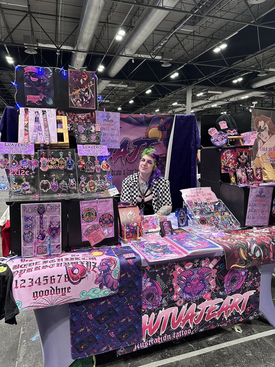 tautuaje's tweet photo. Listos !! Pabellon 4 stand no comercial 67! Nada mas pasar artist house❣️💖 https://t.co/CuZgVRD7If