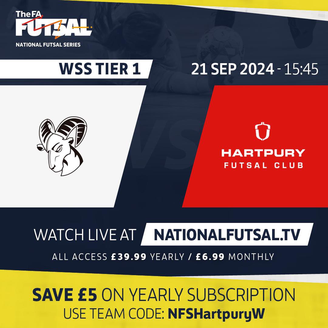 Hartpury Futsal Club (@hartpuryfutsal) on Twitter photo Joymo Live Stream | 📺
Enter code: NFSHartpuryW
For exclusive discounts on all of the #Acorns Women’s <a href="/FA_NFS/">FA National Futsal Series</a> WSS fixtures this season!
nationalfutsal.tv/home/videos/1k…
🔴⚫️
#ProudToBelong Joymo Live Stream | 📺
Enter code: NFSHartpuryW
For exclusive discounts on all of the #Acorns Women’s <a href="/FA_NFS/">FA National Futsal Series</a> WSS fixtures this season!
nationalfutsal.tv/home/videos/1k…
🔴⚫️
#ProudToBelong