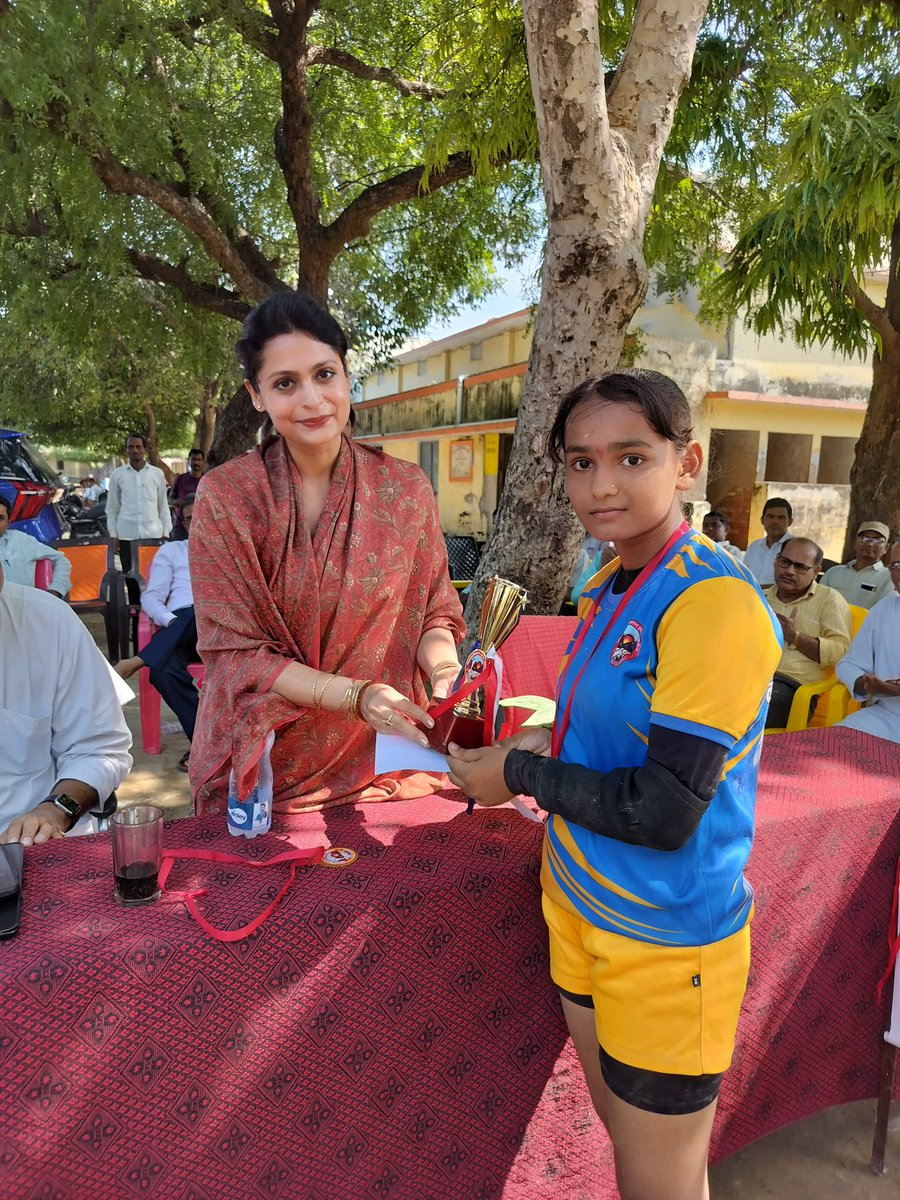AdrijaManjari's tweet photo. So proud of Anshika and Aradhyaya from our prestigious Gopal Vidyalay Inter College for reaching the state level in #kabaddi 

It was great to support all the young players. Best of luck in the state championship—go for it! https://t.co/Cp1WV9zQDi