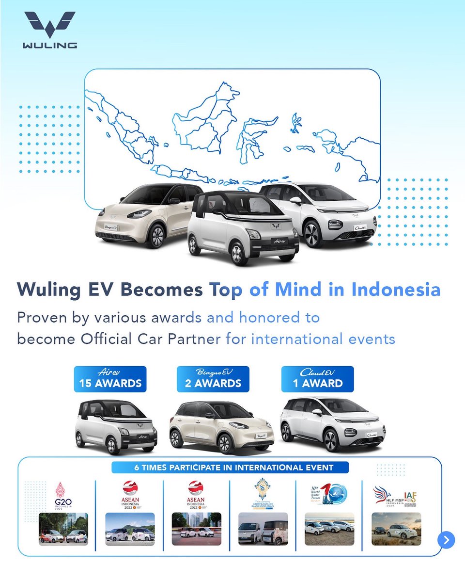 WulingMotorsID's tweet image. Hal ini menunjukkan bahwa #WulingEV, khususnya ABC Stories, mendapat sambutan positif &amp;amp; dipercaya sbg pilihan utama masyarakat Indonesia dalam segmen kendaraan ramah lingkungan.

#WulingMotors #DriveForABetterLife #DriveForAGreenLife #AirevLite #ThinkLiteChooseLite
