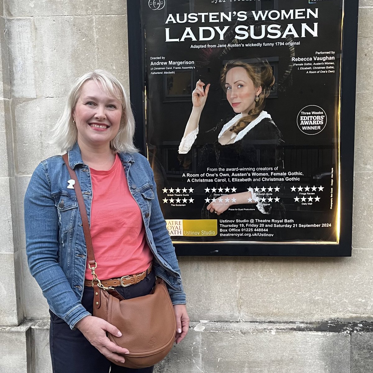 I’m delighted to be in Bath for the tail end of the <a href="/JAFestBath/">Jane Austen Festival</a> and to began by taking in a special performance of <a href="/dyadproductions/">Dyad Productions</a> Lady Susan. This show is wickedly fun. Catch it on tour if you can! #janeaustenfestival