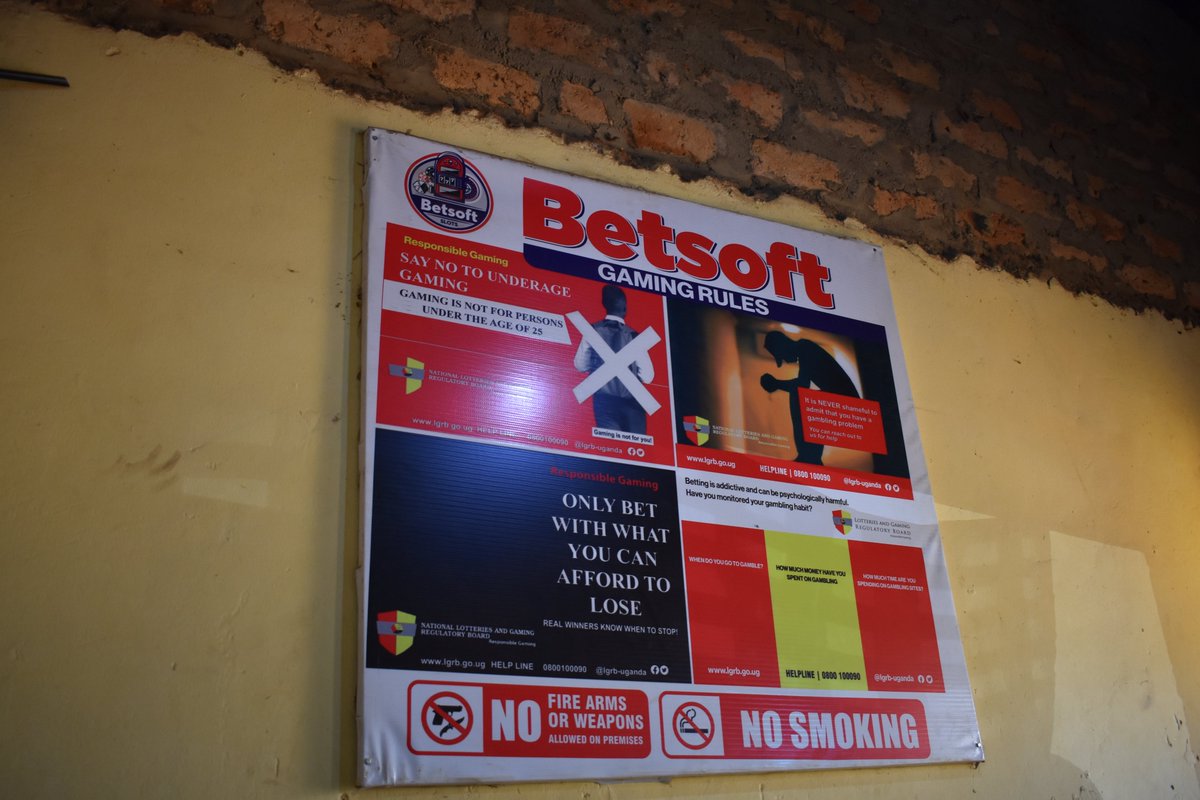 lgrb_uganda's tweet photo. Spotted: Clear and visible Responsible Gaming messages across key areas in Northern Uganda! Displaying these messages is vital in creating  safe gaming habits in the communities. 
#PlaySafeUganda #ResponsibleGaming
#PublicAwareness https://t.co/5bEjQAS49c
