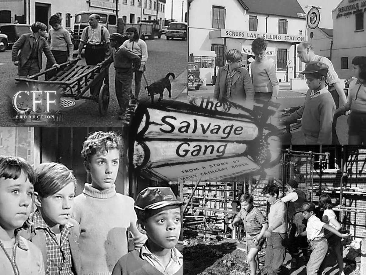 TalkingPicsTV's tweet photo. A group of kids offer to do odd jobs for cash to buy dad a new saw 🛠️ in #CFF feature THE SALVAGE GANG (1958) at 10:20am #TPTVsubtitles directed by #JohnKrish https://t.co/AwHyFE1Lpe