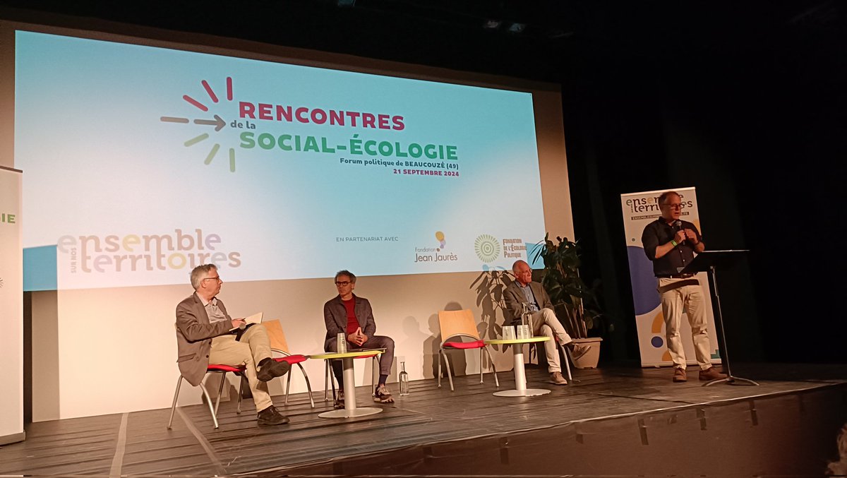 C'est parti pour les Rencontres de la Social-Ecologie organisée par <a href="/EnsembleSNT/">Ensemble Sur Nos Territoires (ESNT)</a> <a href="/j_jaures/">Fondation Jean-Jaurès</a> <a href="/fondationecolo/">Fondation de l’Écologie Politique</a> 
Très heureux de pouvoir y intervenir pour faire avancer nos réflexions collectives sur l'avenir de la gauche et particulièrement dans nos territoires !
#RSE2024