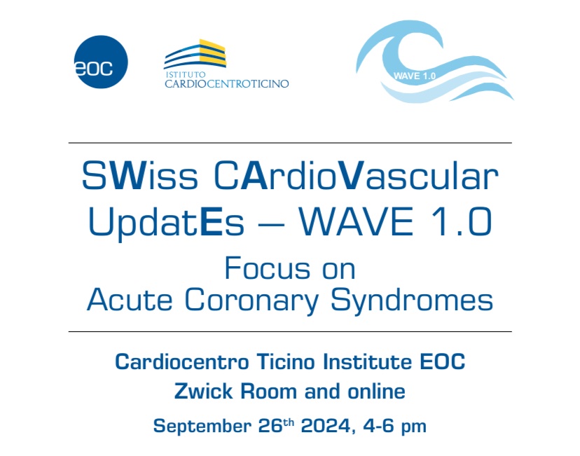 Antonio Landi (@antoniolandii) on Twitter photo Less than a week for our first workshop entitled “Swiss Cardiovascular Updates - WAVE 1.0”. Join us for this update in the field of ACS. Please register for in presence and online participation➡️ eventi.eoc.ch/wave/
<a href="/vlgmrc/">Marco Valgimigli</a> <a href="/leonardodeluca/">Leonardo De Luca, MD, PhD, FACC, FESC</a> Less than a week for our first workshop entitled “Swiss Cardiovascular Updates - WAVE 1.0”. Join us for this update in the field of ACS. Please register for in presence and online participation➡️ eventi.eoc.ch/wave/
<a href="/vlgmrc/">Marco Valgimigli</a> <a href="/leonardodeluca/">Leonardo De Luca, MD, PhD, FACC, FESC</a>