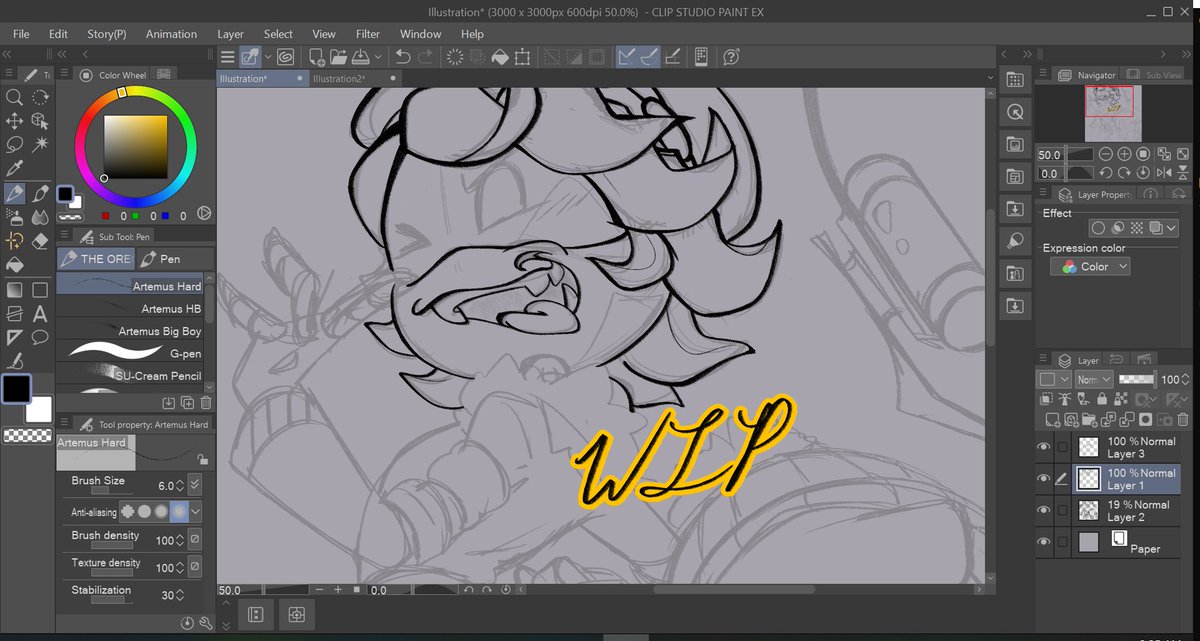 Leonids_Lime's tweet photo. >;P (wip) https://t.co/2kvjd2l1y0
