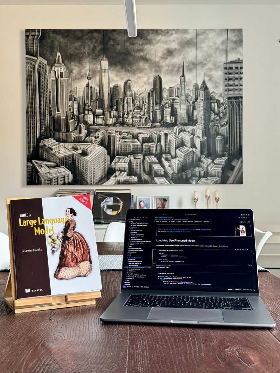 alexio cassani (@alexio) on Twitter photo Here's who spends their free time doing, I don't know, DIY 🔨 and who, like me, studies and does a kind of DIY, if we want to call it that, but digital 💻.
I bought the digital version of <a href="/rasbt/">Sebastian Raschka</a> 's latest book 📚 and the fresh-off-the-press paperback copy just arrived yesterday Here's who spends their free time doing, I don't know, DIY 🔨 and who, like me, studies and does a kind of DIY, if we want to call it that, but digital 💻.
I bought the digital version of <a href="/rasbt/">Sebastian Raschka</a> 's latest book 📚 and the fresh-off-the-press paperback copy just arrived yesterday