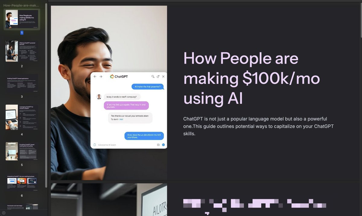 People are making $100k per month using ChatGPT - it’s insane.

Comment "Send" and I will DM 5 simplest ways they’re doing it.

It's free for the next 24 hours. (I can't DM it to you if you don't follow me).