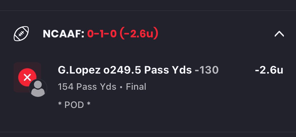 SportsTRoulette's tweet photo. (9/19/24-9/20/24) - Recap

CFB: 1-1 (+0.4U)
MLB: 1-0 (+2U)

2-1 (+2.4U)

⭐️ POD YTD: 96-50 (+164.42U)

⚾️ MLB K’s MODEL: 113-62 (+136U)

🏈 CFB MODEL: 13-8 (+33U)

🏉 NFL MODEL: 7-2 (+14.4U)

#GamblingX 
#Transparency https://t.co/ALSleJrF0i