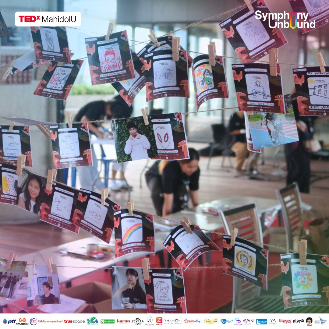 TEDxMahidolU's tweet image. 🎉 จบไปแล้วกับงาน TEDxMahidolU 2024 และกิจกรรมสุดพิเศษไม่เหมือนใคร ✨

งาน TEDxTalks ที่เต็มไปด้วยบูธกิจกรรมมากมายพาทุกคนไปลองสัมผัสสิ่งใหม่ ปลดล็อกความสนุกสนาน ได้รู้จักและค้นหา Symphony Unbound ของตัวเอง

#symphonyunbound #tedx #tedxtalks #tedxmahidolu
