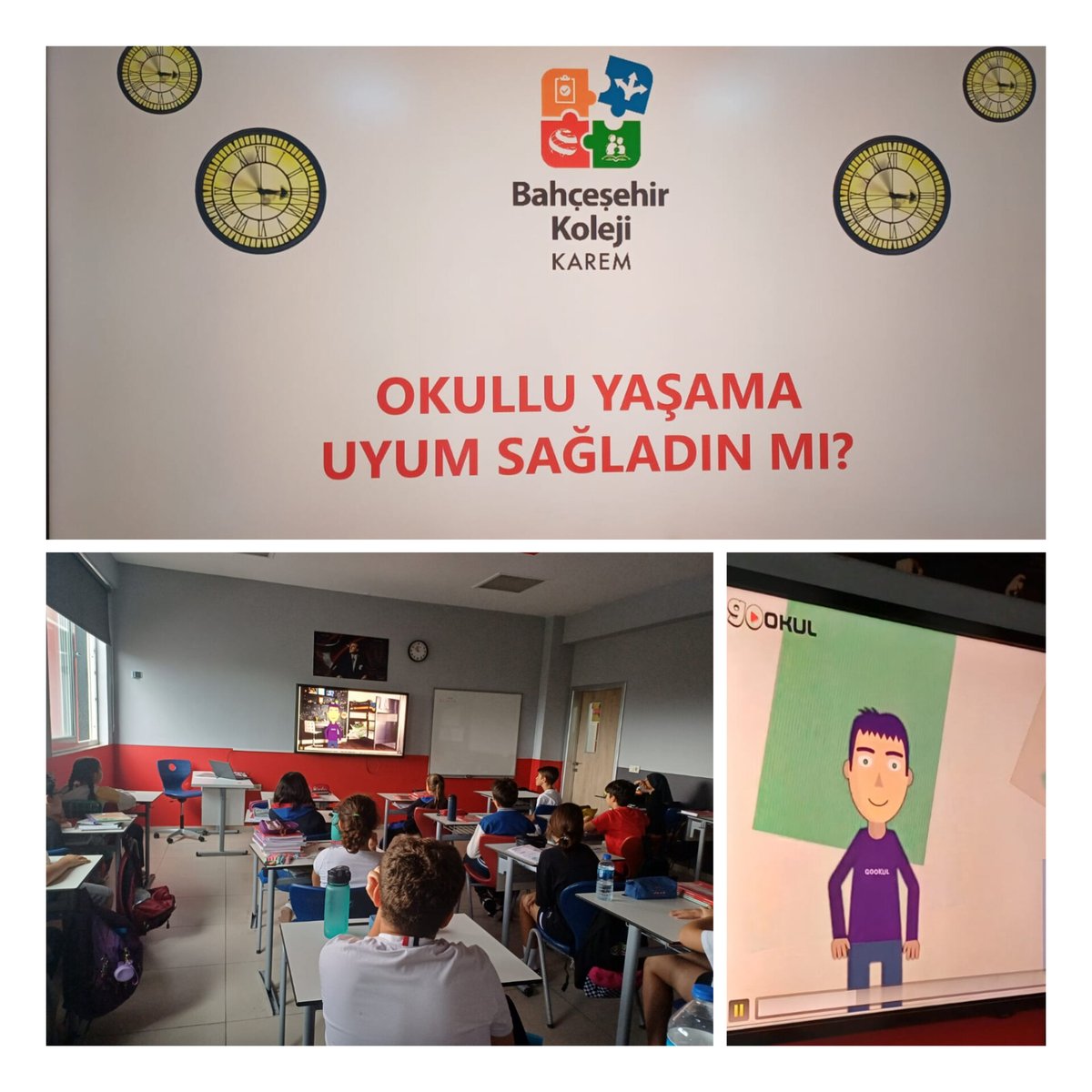 6.sınıf öğrencilerimiz ile KAREM Ders etkinliğimiz de Okullu Yaşama Uyum Sağladın mı? çalışmamızı yaptık. Bu süreci en kolay nasıl geçirebileceğimizi konuştuk.
<a href="/bahcesehir_k12/">Bahçeşehir Koleji</a> <a href="/sibeldurak18/">Sibel Durak</a> <a href="/ucannmustafa/">Mustafa UÇAN (Tarih Öğrt)</a> <a href="/fuatcicek15/">Fuat Çiçek</a> <a href="/aysun_taskapan/">aysun taşkapan</a> <a href="/GrgelCidem/">ÇİĞDEM GÖRGEL GEZER</a>